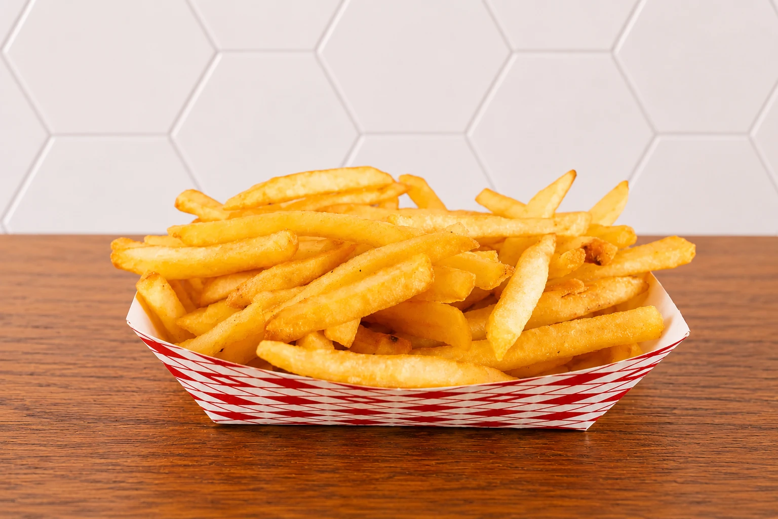 Large Fries Sides: Large serving of golden, crispy French fries served fresh and hot.