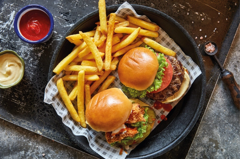 kids burger meal